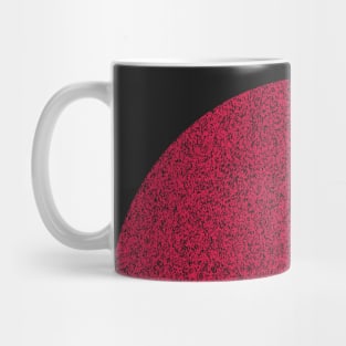 Distressed Minimalistic Red Sun Germam Shepherd Silhouette Mug